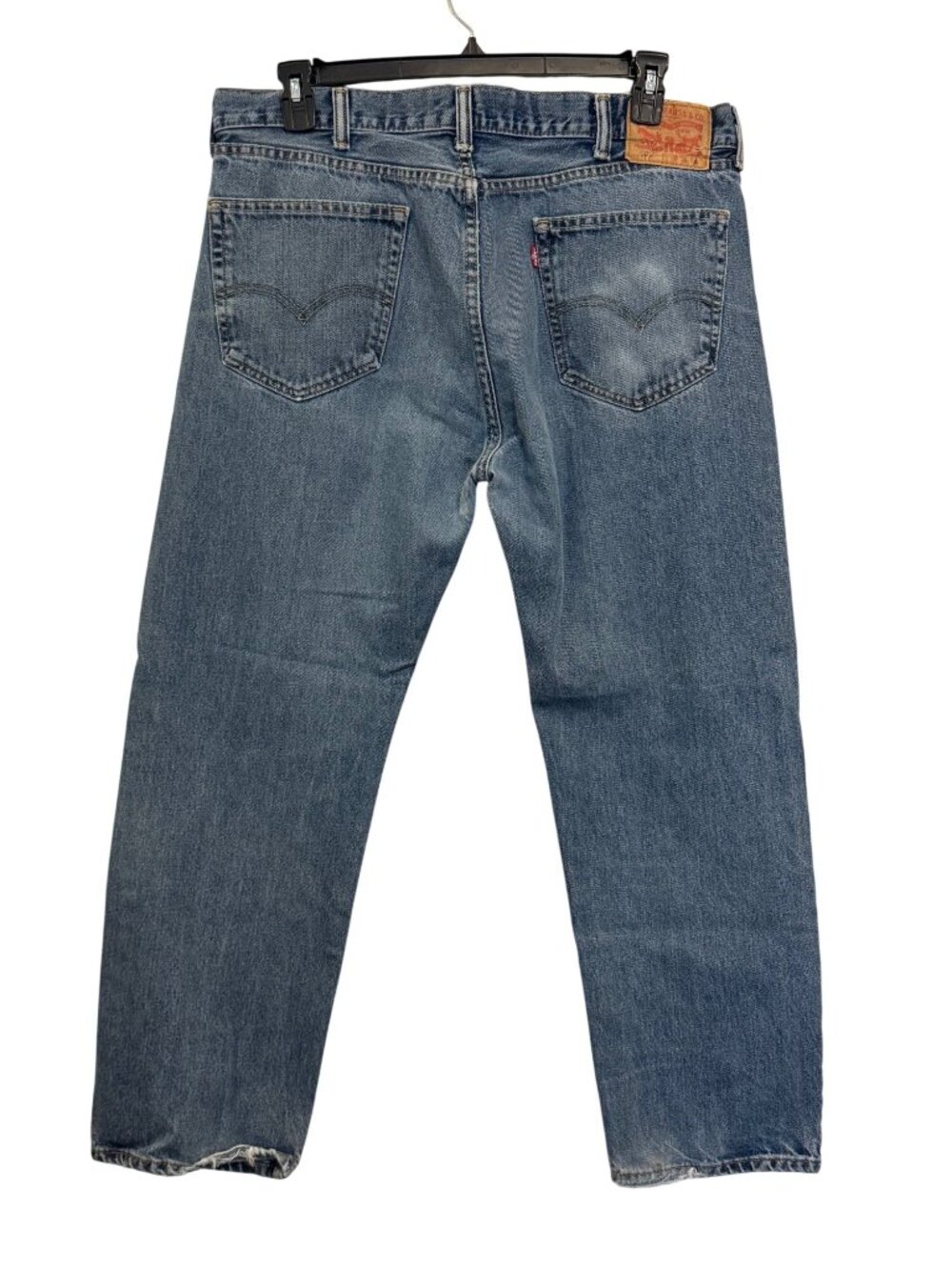 Levis 505 Mens Regular Fit Straight Leg Blue Denim Jeans Size 38x30